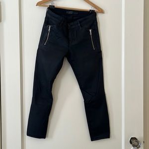 Joe’s - Black “Leather” Coated Jeans Size 25